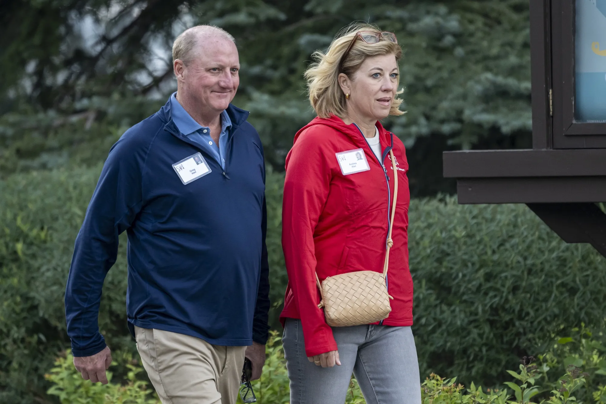 Greg Abel and his wife Andrea at the Allen &amp; Co. Media and Technology Conference in Sun Valley, Idaho, in 2024.