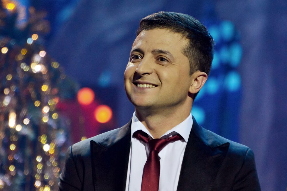 Ukraine president comedian presentation
