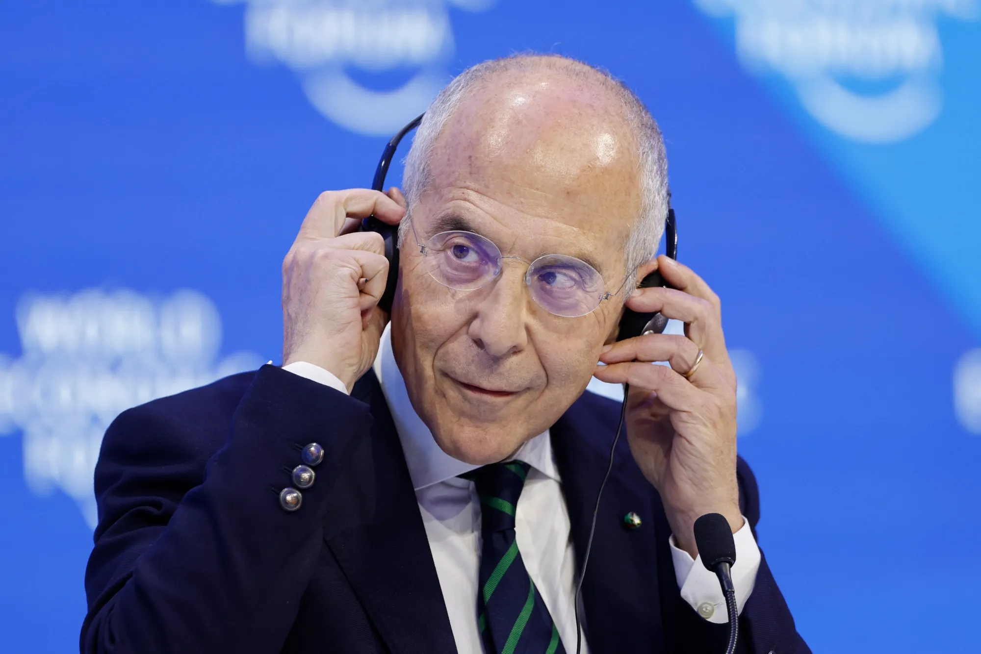 Francesco Starace, chief executive officer and president of Enel Group, during a panel session on day three of the World Economic Forum (WEF) in Davos, Switzerland, on Thursday, Jan. 19, 2023.&nbsp;