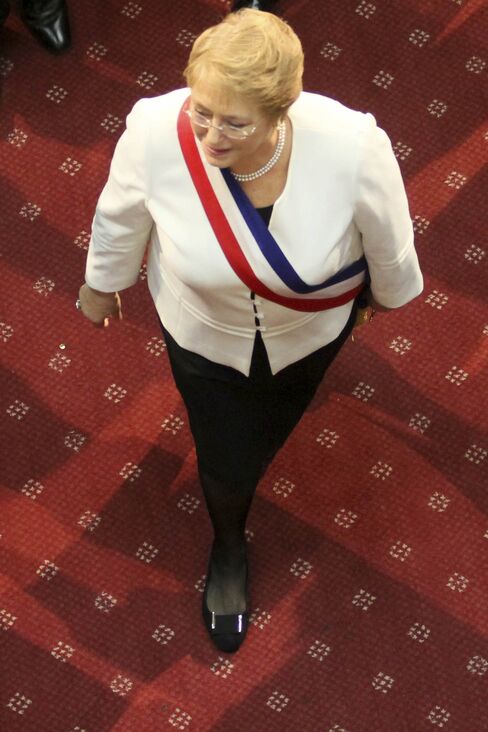 President of Chile Michelle Bachelet.