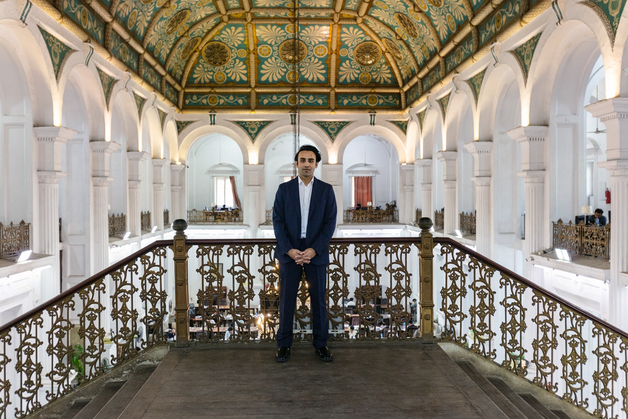 Bilal Bin Saqib at the Quaid-e-Azam Library in Lahore.