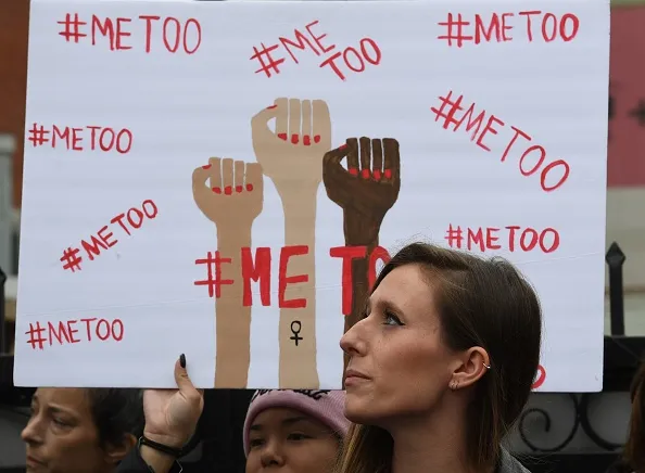 Demonstrators attend a&nbsp;#MeToo march in Hollywood, California on Nov. 12, 2017.&nbsp;