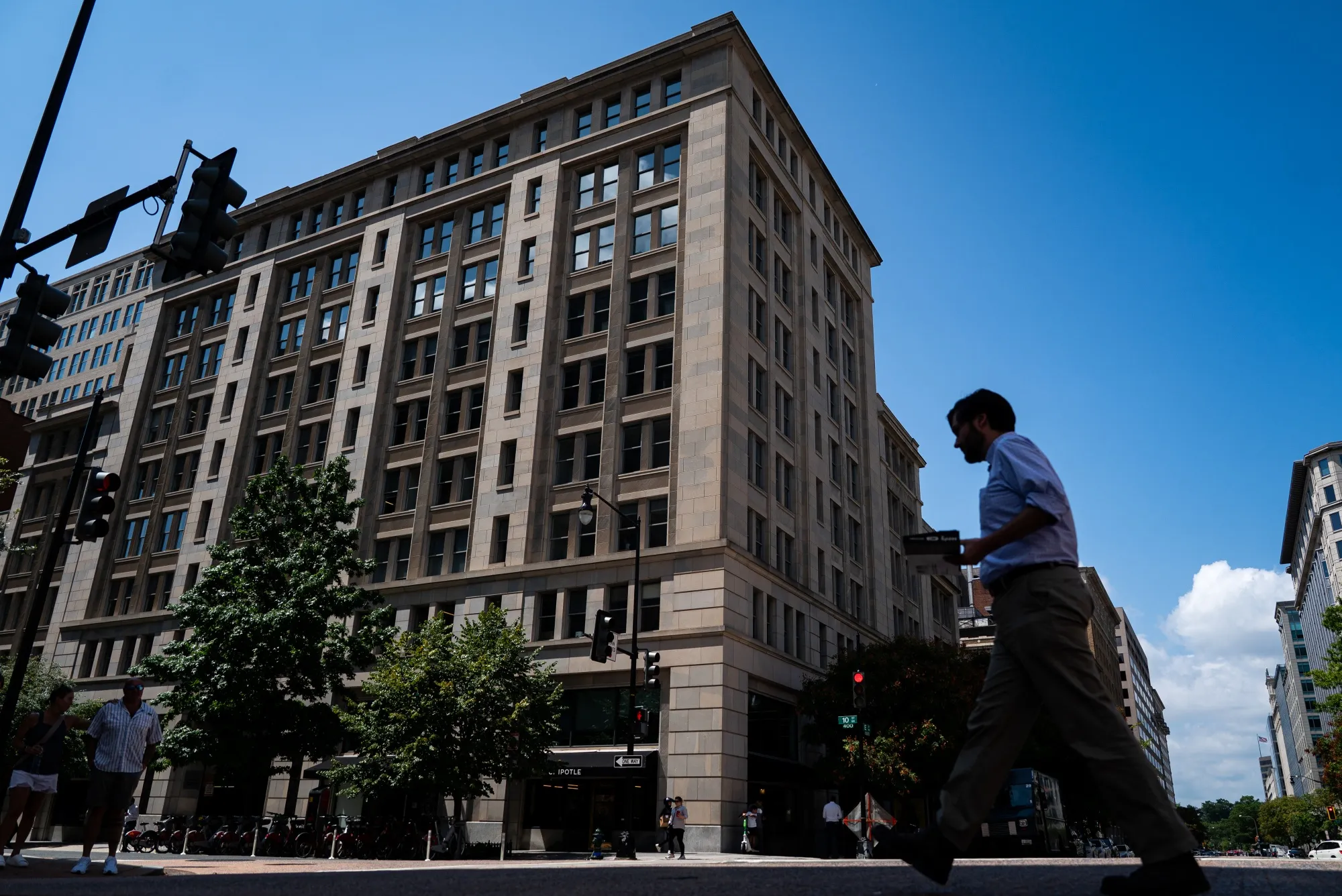 The building that houses the Carlyle Group Inc. headquarters in Washington, DC.