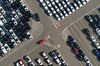 Cars At A Dockside Storage Area