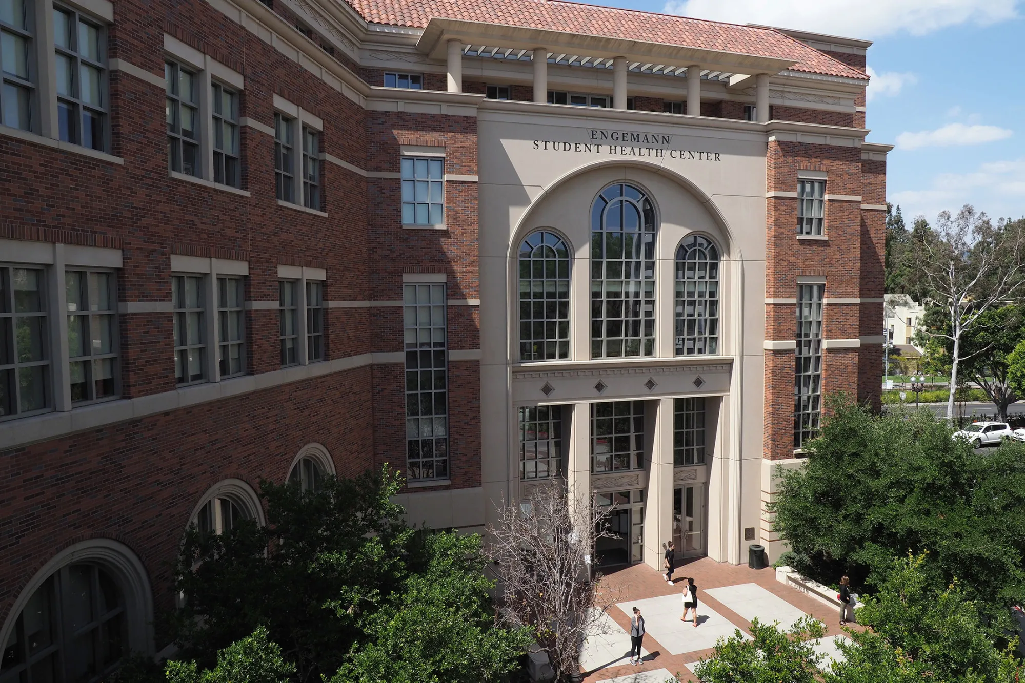 The Engemann Student Health Center on the USC campus&nbsp;in Los Angeles on May 17.