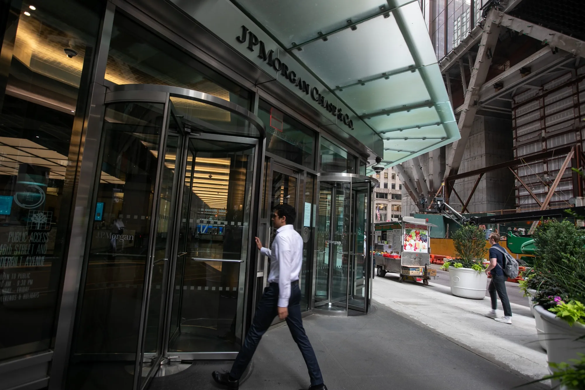 The JPMorgan Chase &amp; Co. headquarters in New York.