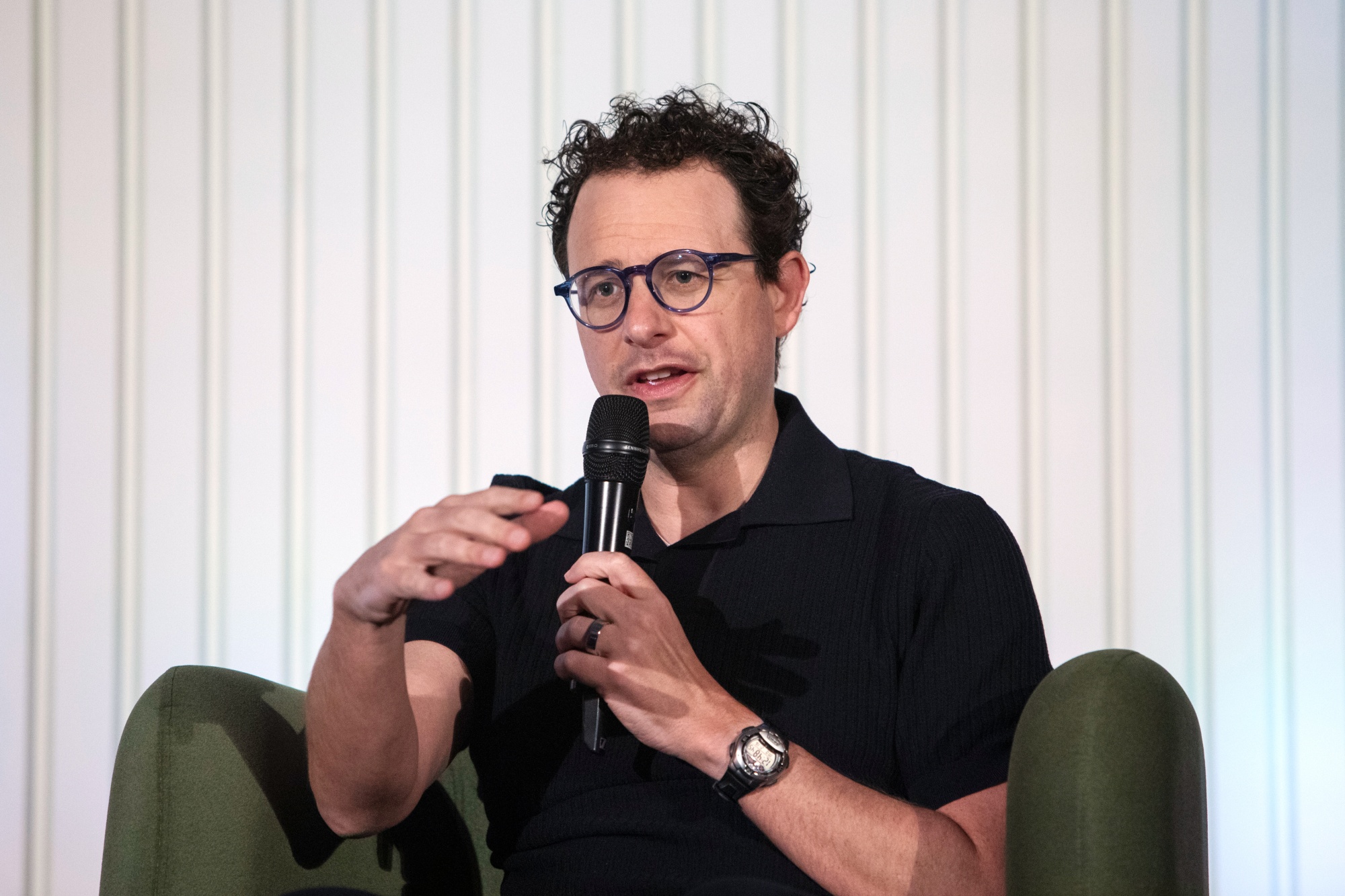 Dario Amodei, co-founder and chief executive officer of Anthropic, during the company’s Builder Summit in Bengaluru, India, on Monday, Feb. 16, 2026. Anthropic PBC is donating $20 million to a political advocacy group called Public First that’s backing congressional candidates who favor safety rules for artificial intelligence, bolstering the company’s fight for “responsible AI” as Silicon Valley money floods into congressional races across the US.