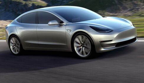 The Tesla Model 3.