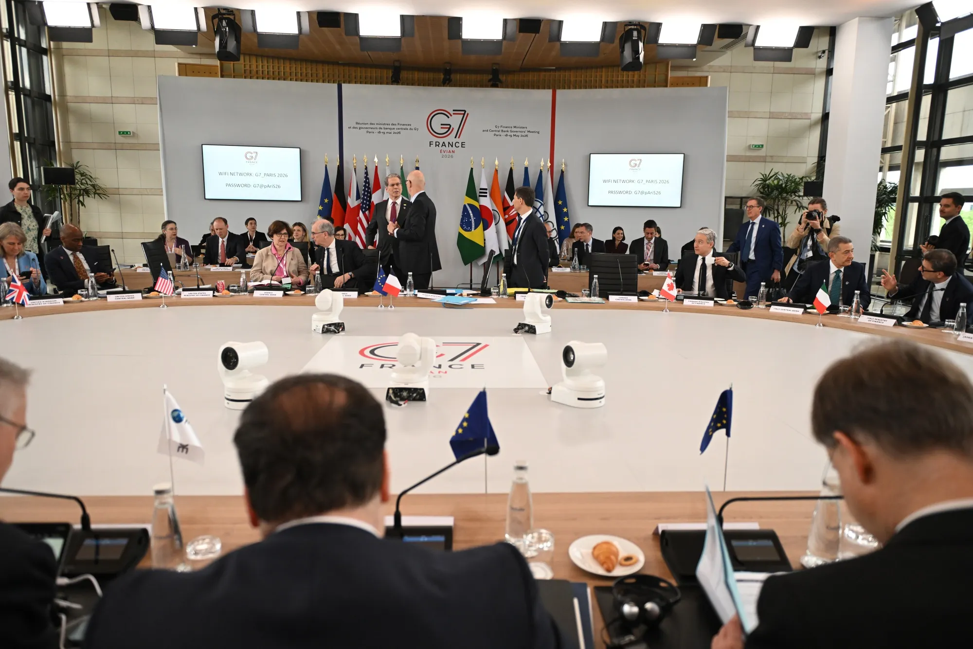 The G-7 Finance ministers&nbsp;meeting&nbsp;in Paris, on May 19.