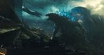 King Ghidorah, left, and Godzilla in Godzilla: King Of The Monsters.