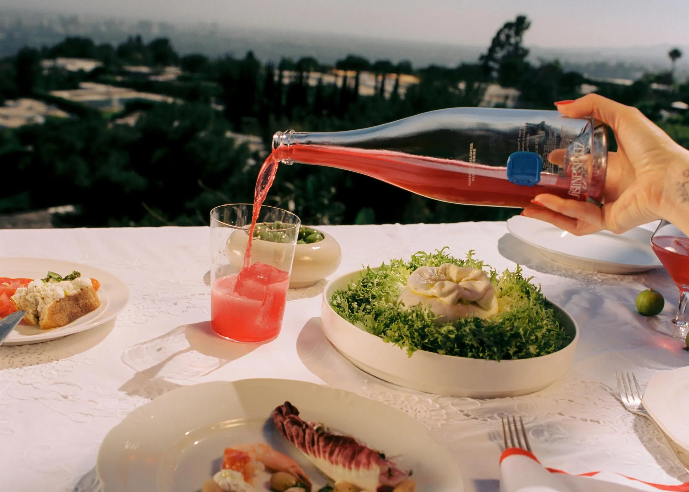 Sistine Spritz has compelling flavor to match its attention-getting color.