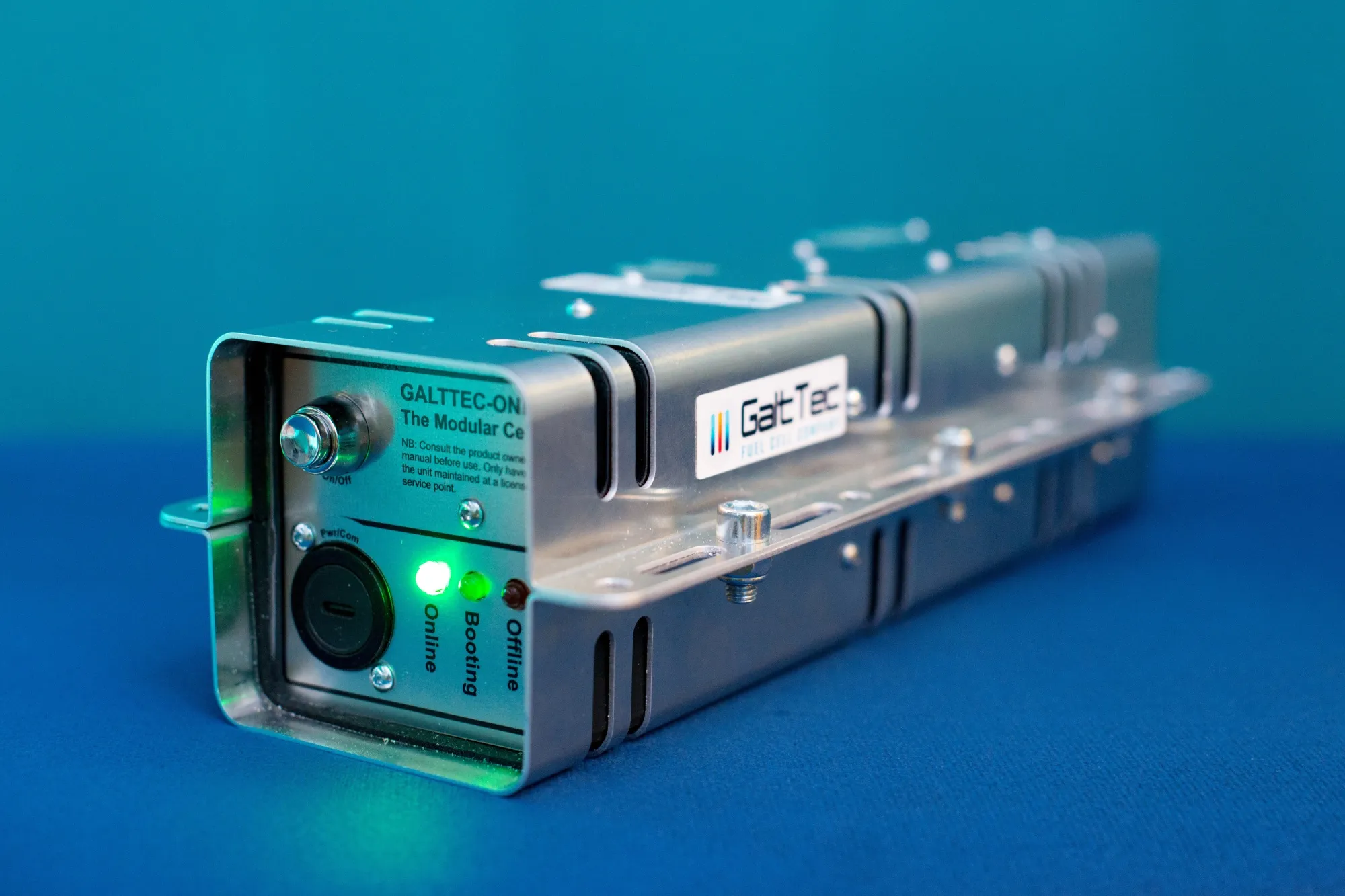 A fuel cell prototype developed by GaltTec, a startup in NATO's accelerator, at the company's laboratory in Tartu, Estonia.