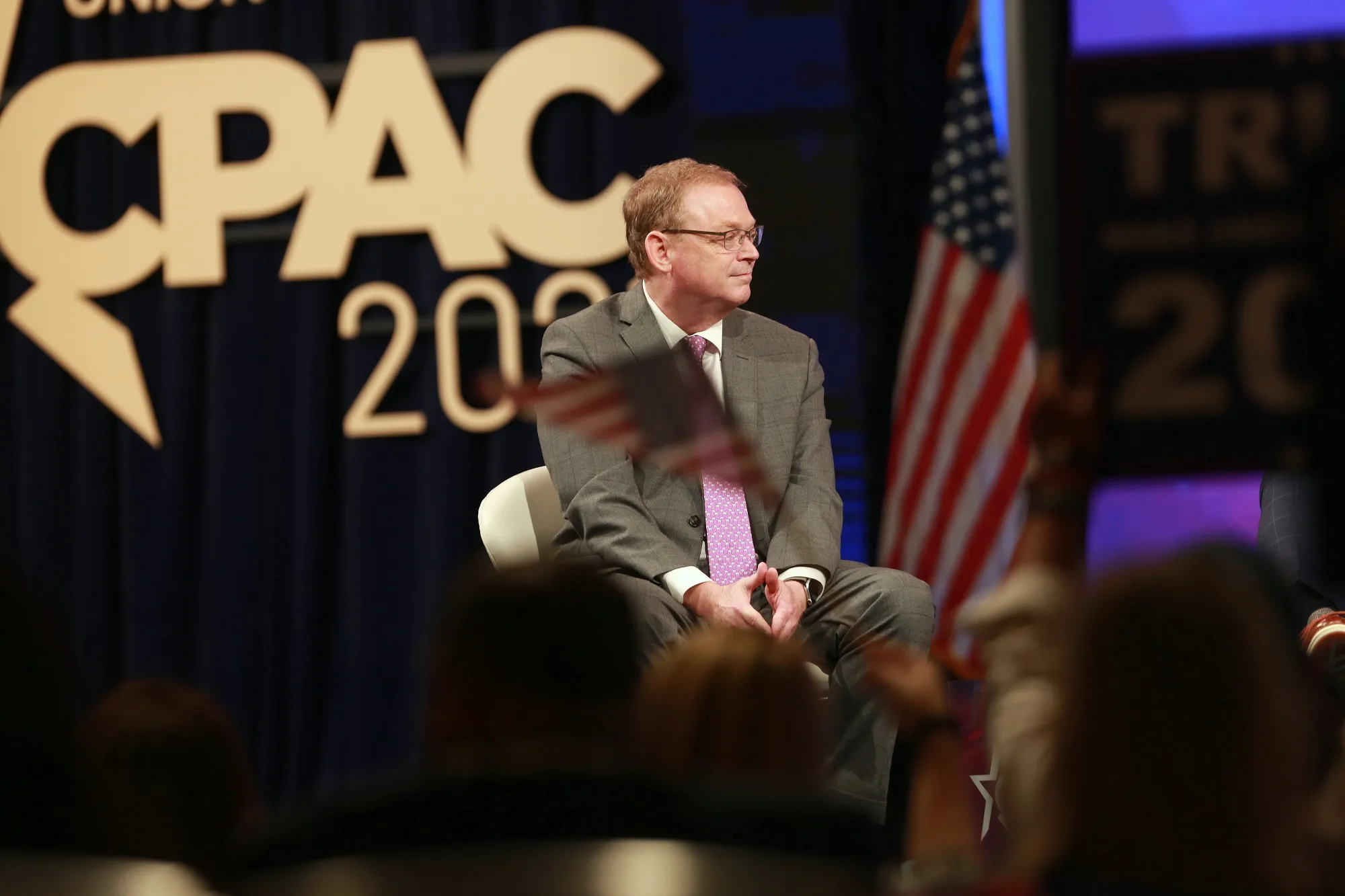 Kevin Hasset speaks during the Conservative Political Action Conference (CPAC) in Dallas, Texas, U.S., on Friday, July 9, 2021.&nbsp;