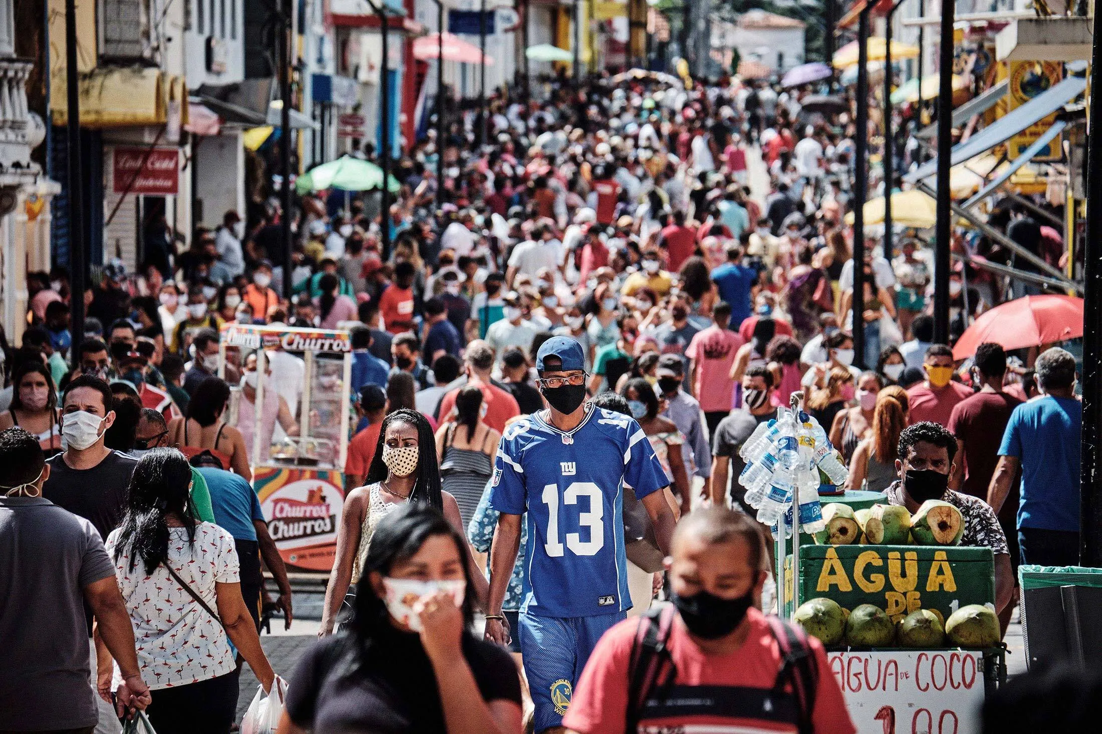 A main street in São Luís, the capital of Maranhão state and a coronavirus hot spot.