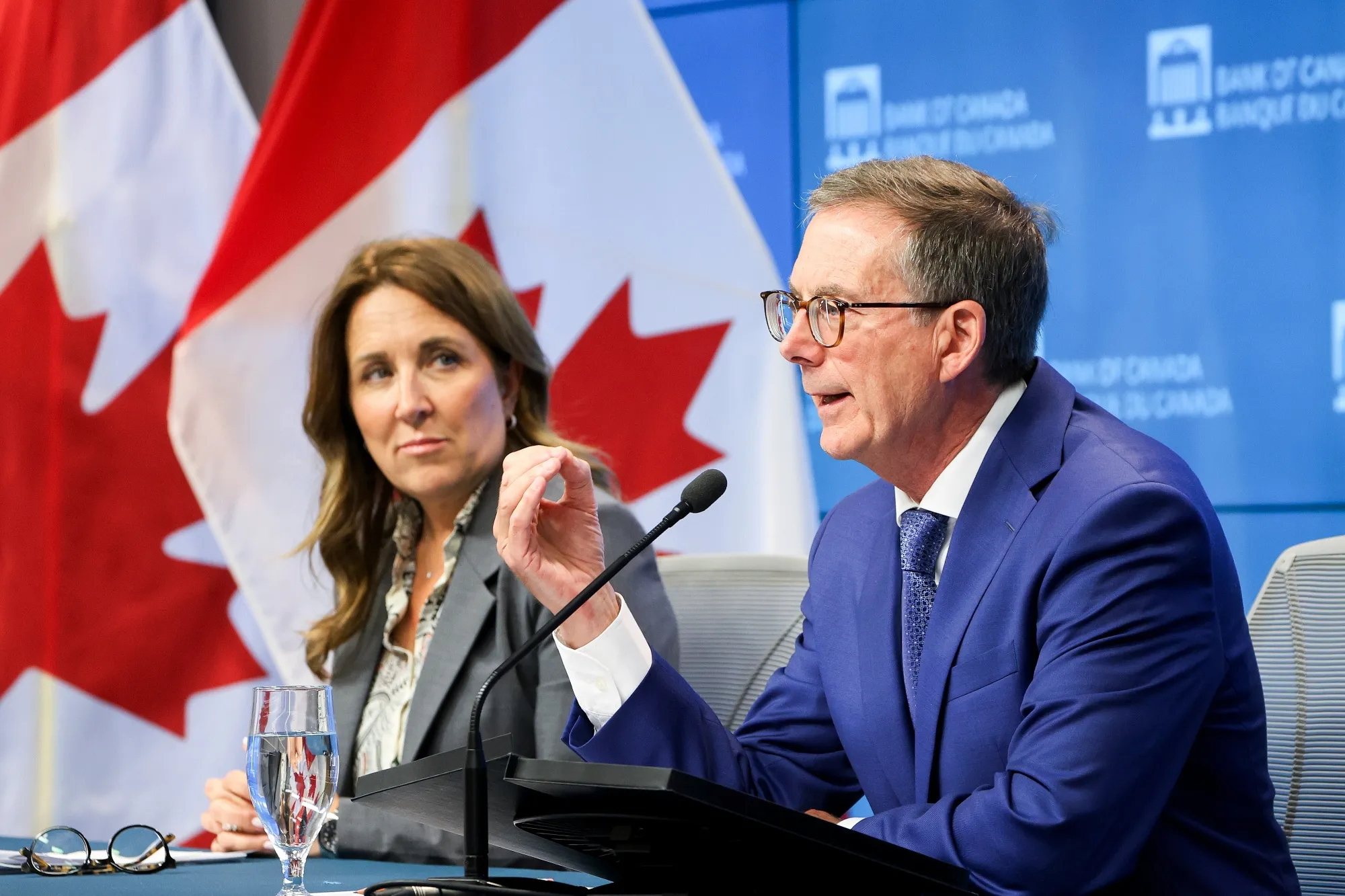 Tiff Macklem, governor of the Bank of Canada, and Carolyn Rogers, senior deputy governor.