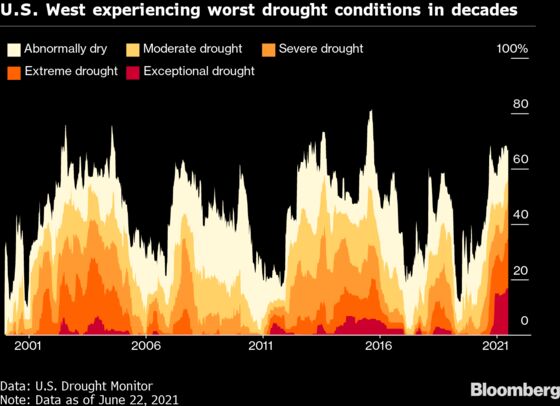Drought Indicators in Western U.S. Flash Warnings of the ‘Big One’