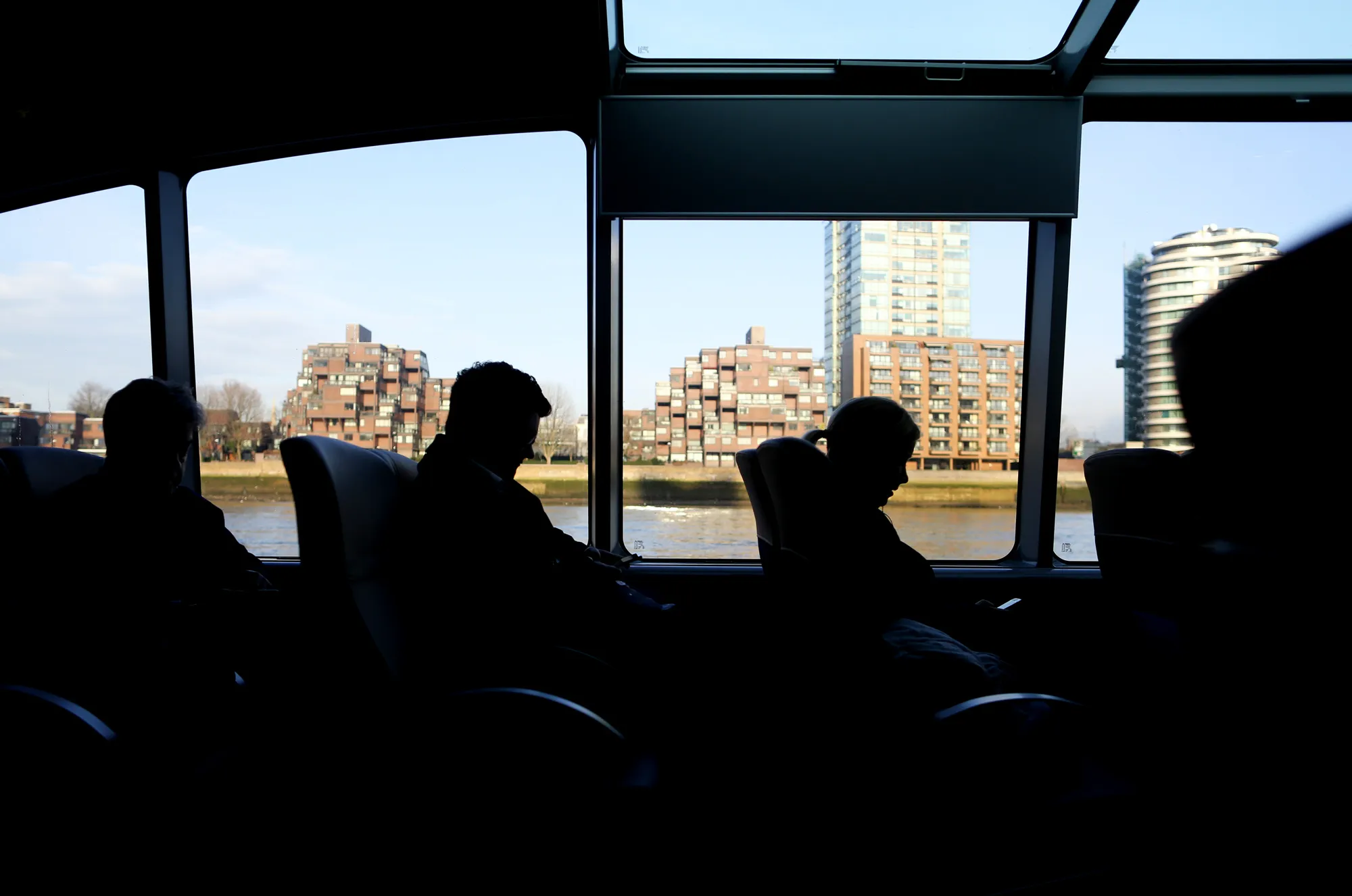 Commuters Use New High-Speed Catamaran Clippers Operated By MBNA Thames Clippers