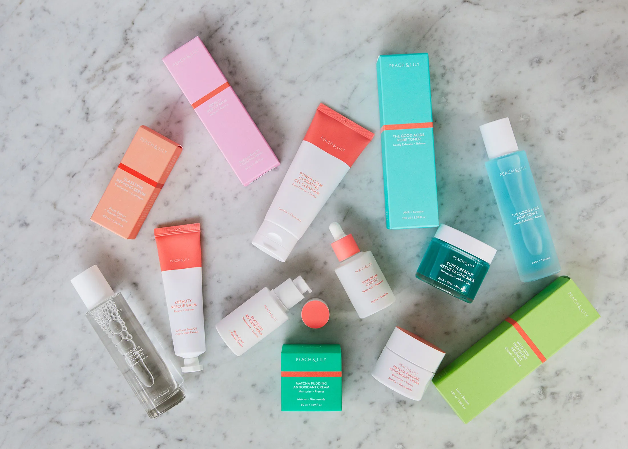 Peach &amp; Lily products.