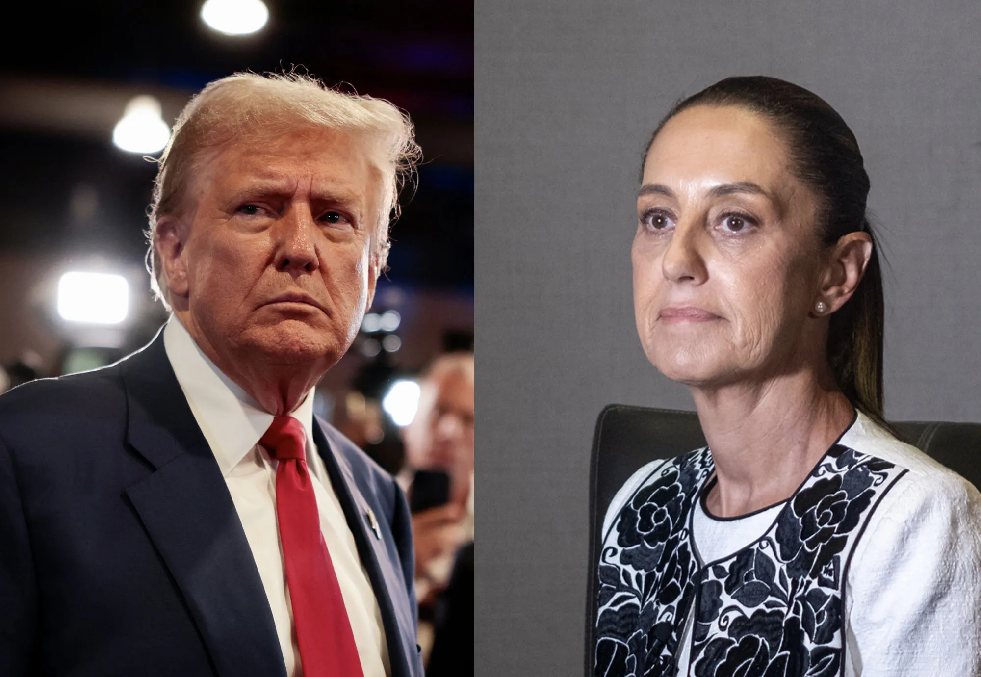 Donald Trump y Claudia Sheinbaum mantienen posturas muy distintas en sus gobiernos Foto: Assetss   