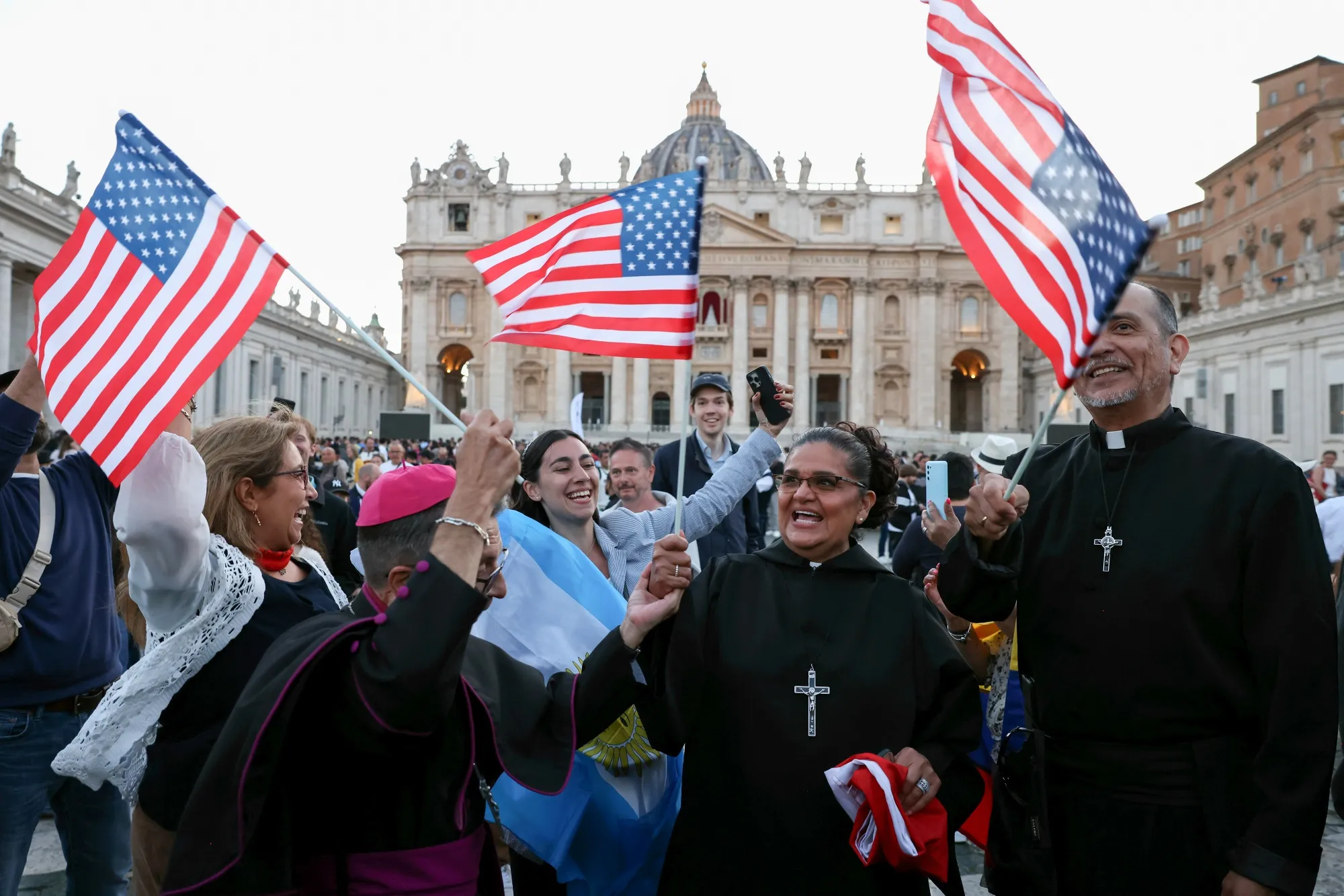 New Pope Chosen With Plume of White Smoke From Vatican Roof