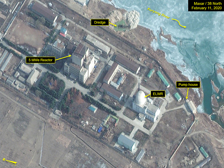 Satellite image of the Yongbyon nuclear reactor
