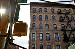 An apartment building in New York.