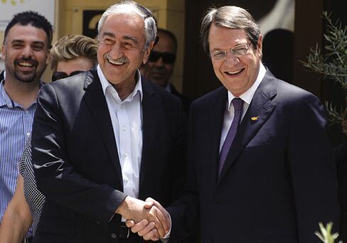 Mustafa Akinci and Nicos Anastasiades