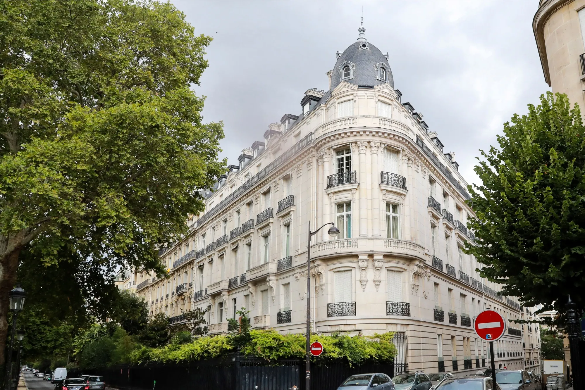 Jeffrey Epstein's former apartment in the 16th arrondissement of Paris.