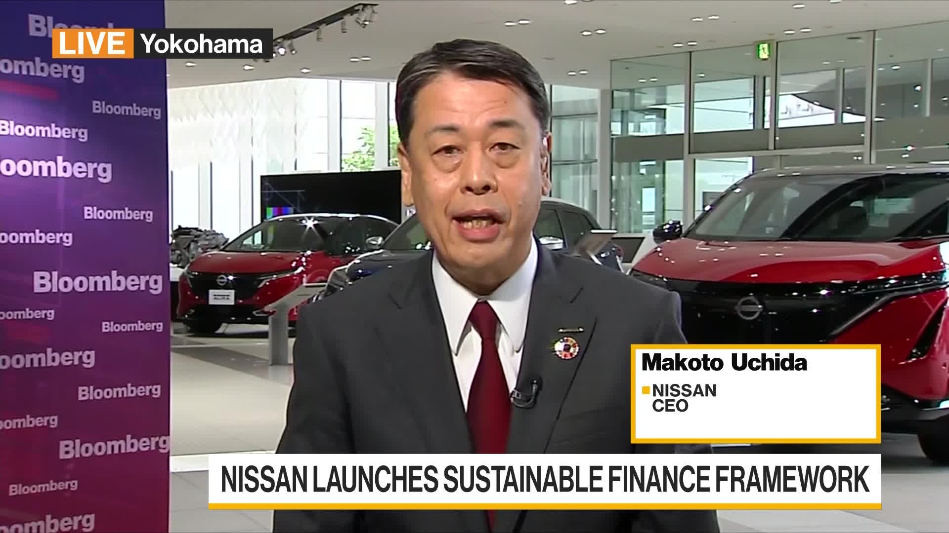 Watch Nissan CEO On Sustainability Business Strategy Bloomberg    1x 1 