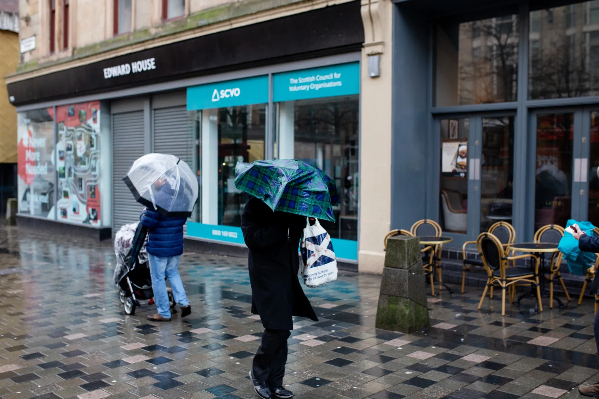 Shoppers on Sauchiehall Street in Glasgow, U.K., on Feb. 12.