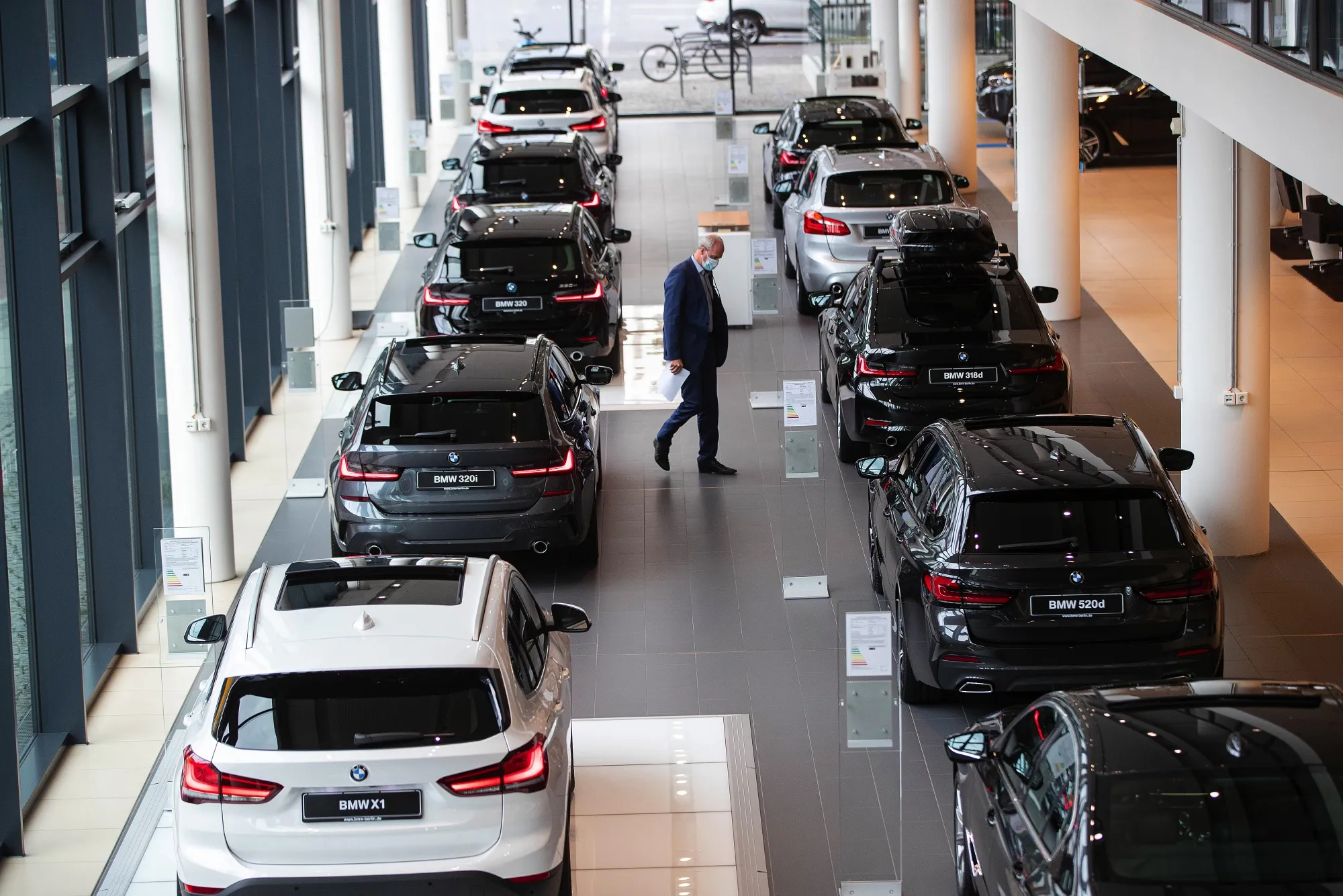 A&nbsp;BMW AG showroom in Berlin, Germany.