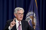 Jerome Powell, chairman of the U.S. Federal Reserve, speaks during a news conference after the Federal Reserve raised interest rates by the steepest increment since 2000.