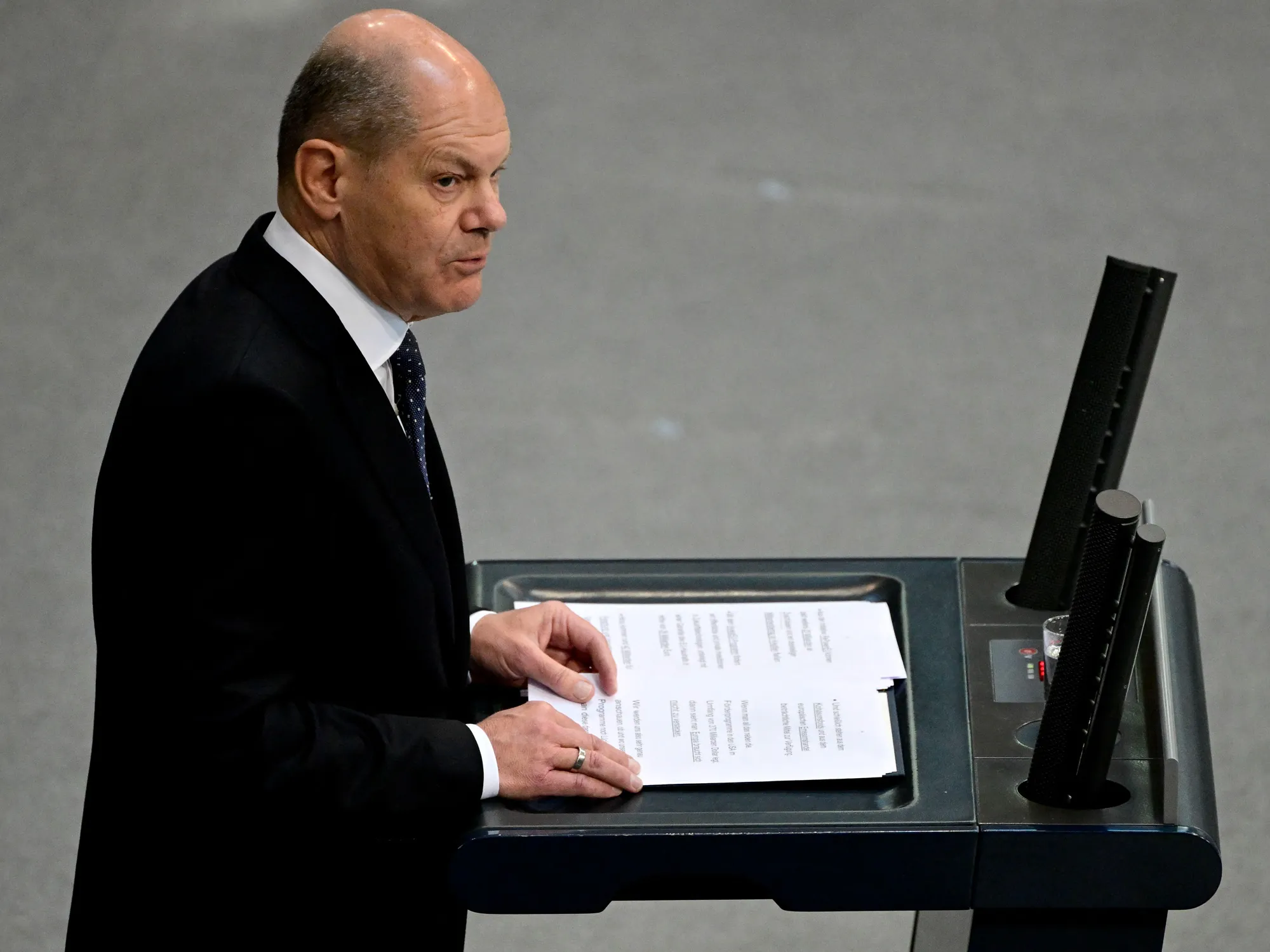 Olaf Scholz on Feb. 8.