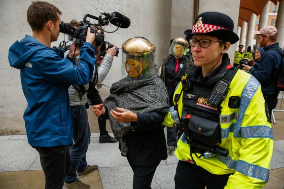 Goldman, Bank of England Targeted in London Climate Protest