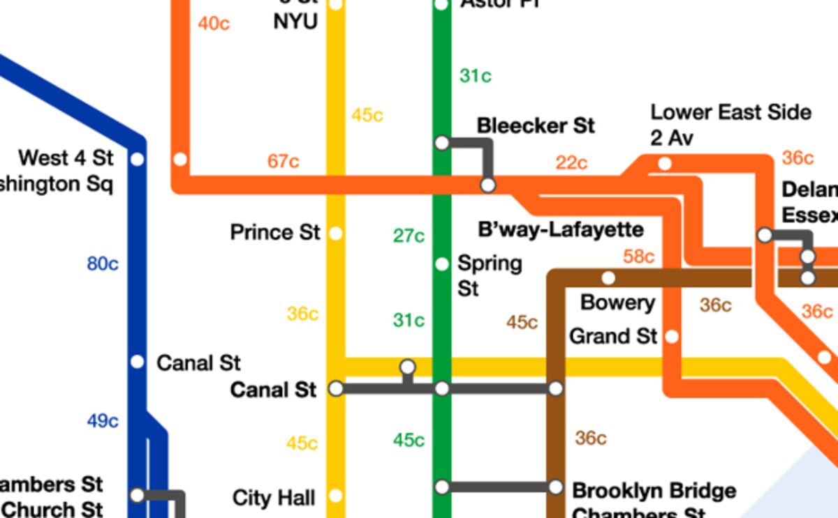 Mapping Calories Burned Walking Around New York