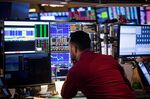 Trading On The Floor Of The NYSE As U.S. Stocks Pare Losses While Oil Rally Gives a Lift