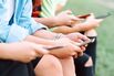 Teens using smartphones and social media use
