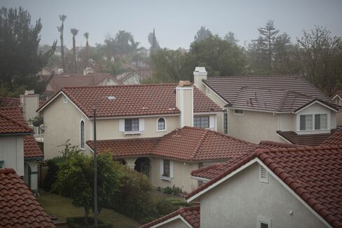 Houses stand in the Porter Ranch neighborhood during a natural-gas leak.