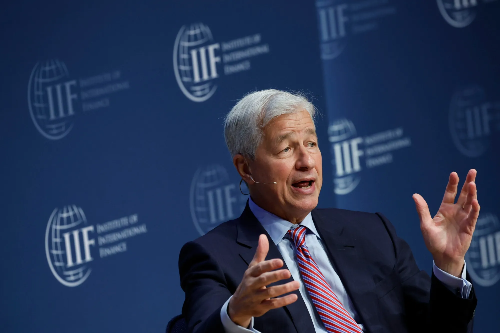 Jamie Dimon, chairman and chief executive officer of JPMorgan Chase &amp; Co. is sanguine