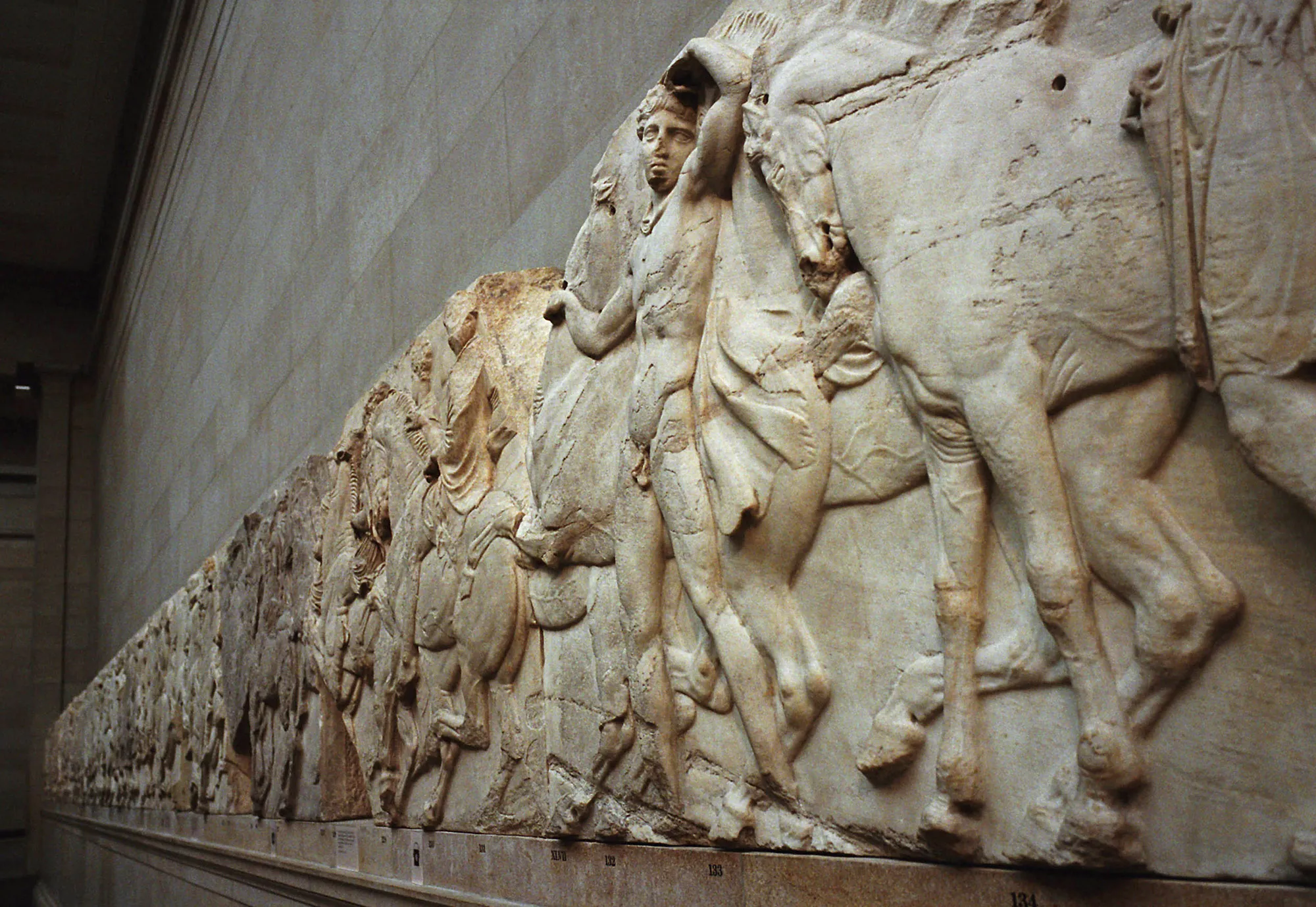 A frieze which forms part of the "Elgin Marbles" at the British Museum.