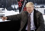 Boris Johnson attends the 2014 World Economic Forum in Davos, Switzerland.