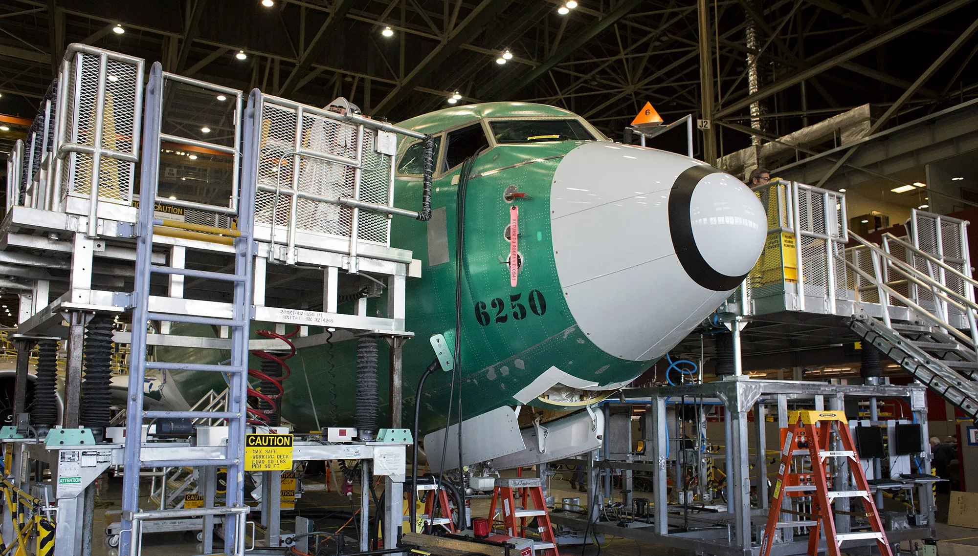 A Boeing 737 MAX jetliner.