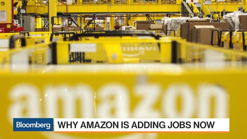 Amazon To Create 100,000 New Jobs In U.S. In Next 18 Months - Bloomberg