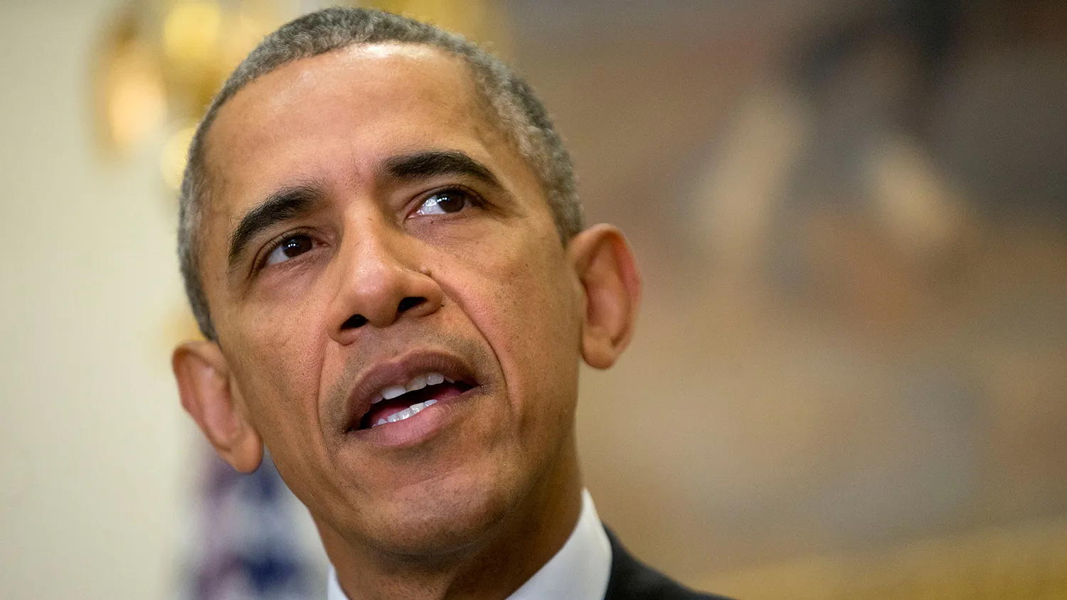 President Barack Obama speaks in the Roosevelt Room at the White House on Nov. 6, 2015.
