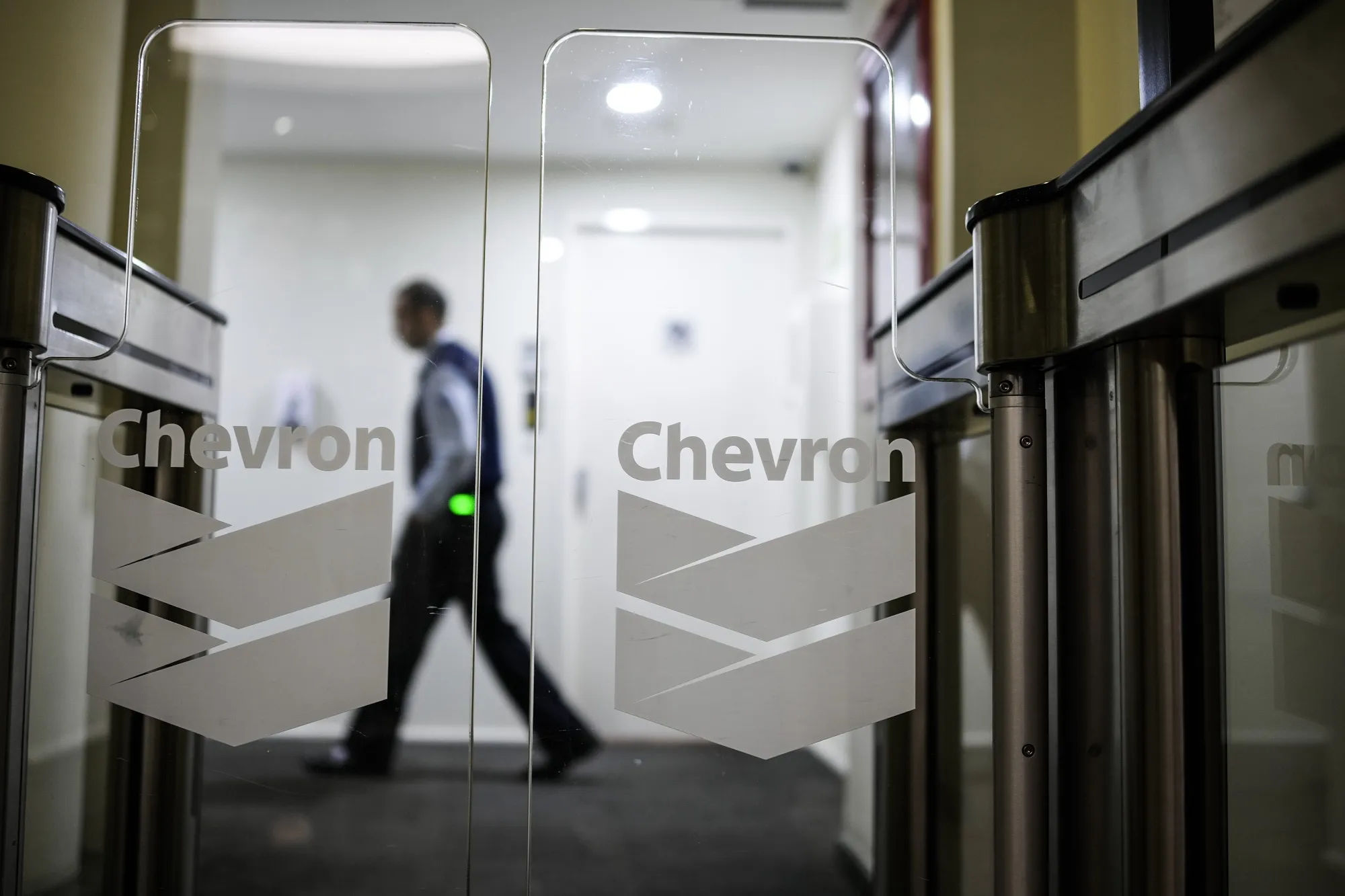 The Chevron Corp. offices in Caracas, Venezuela.