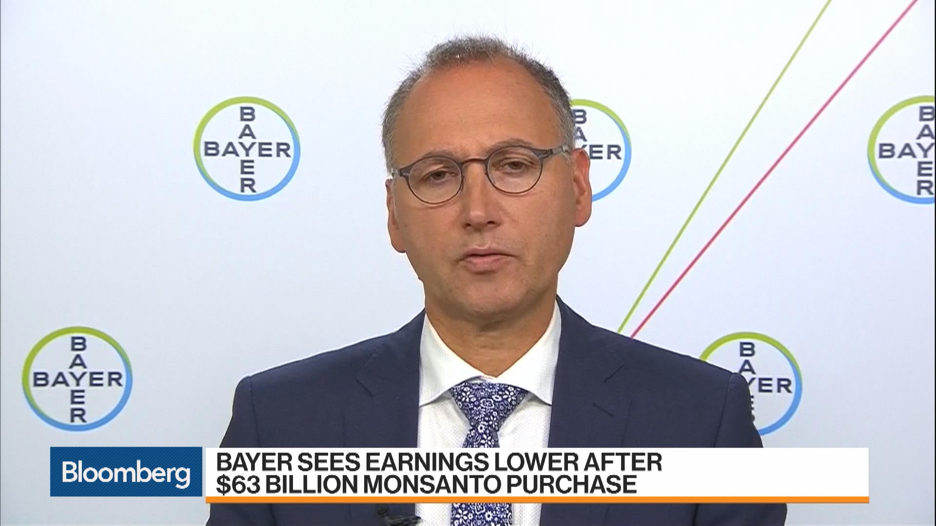 Bayer CEO On Lower Earnings, Monsanto Purchase, Roundup - Bloomberg