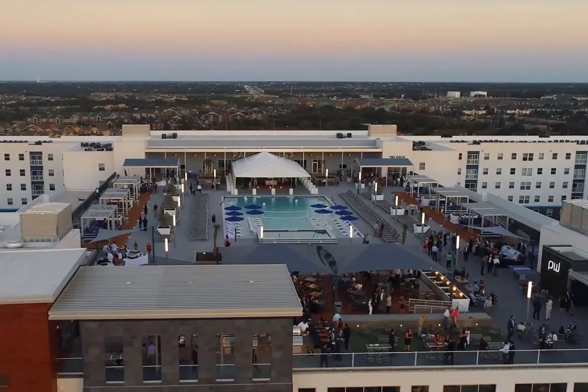 The roof deck at Park West.