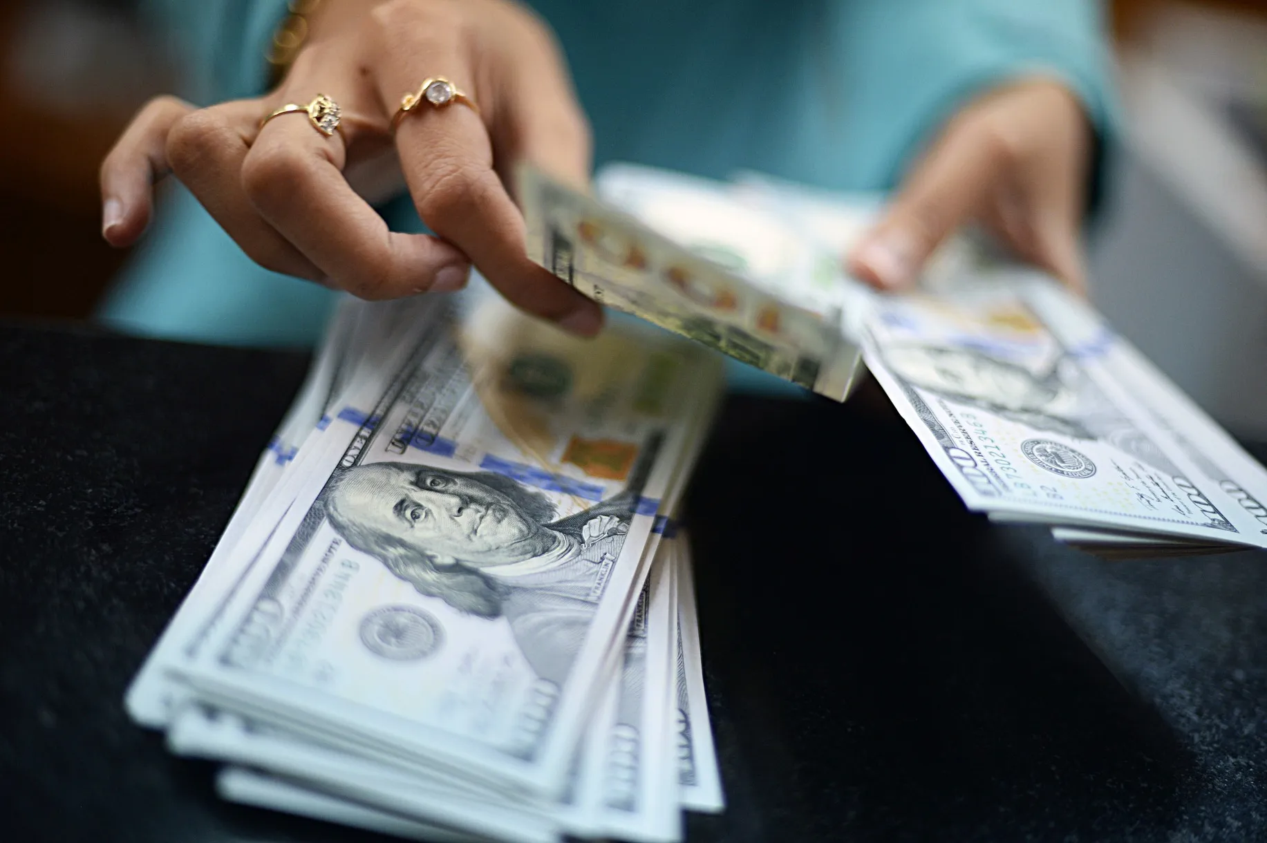 Rupiah Banknotes At A Money Exchange Bureau As Currency Gains to 19-Week High
