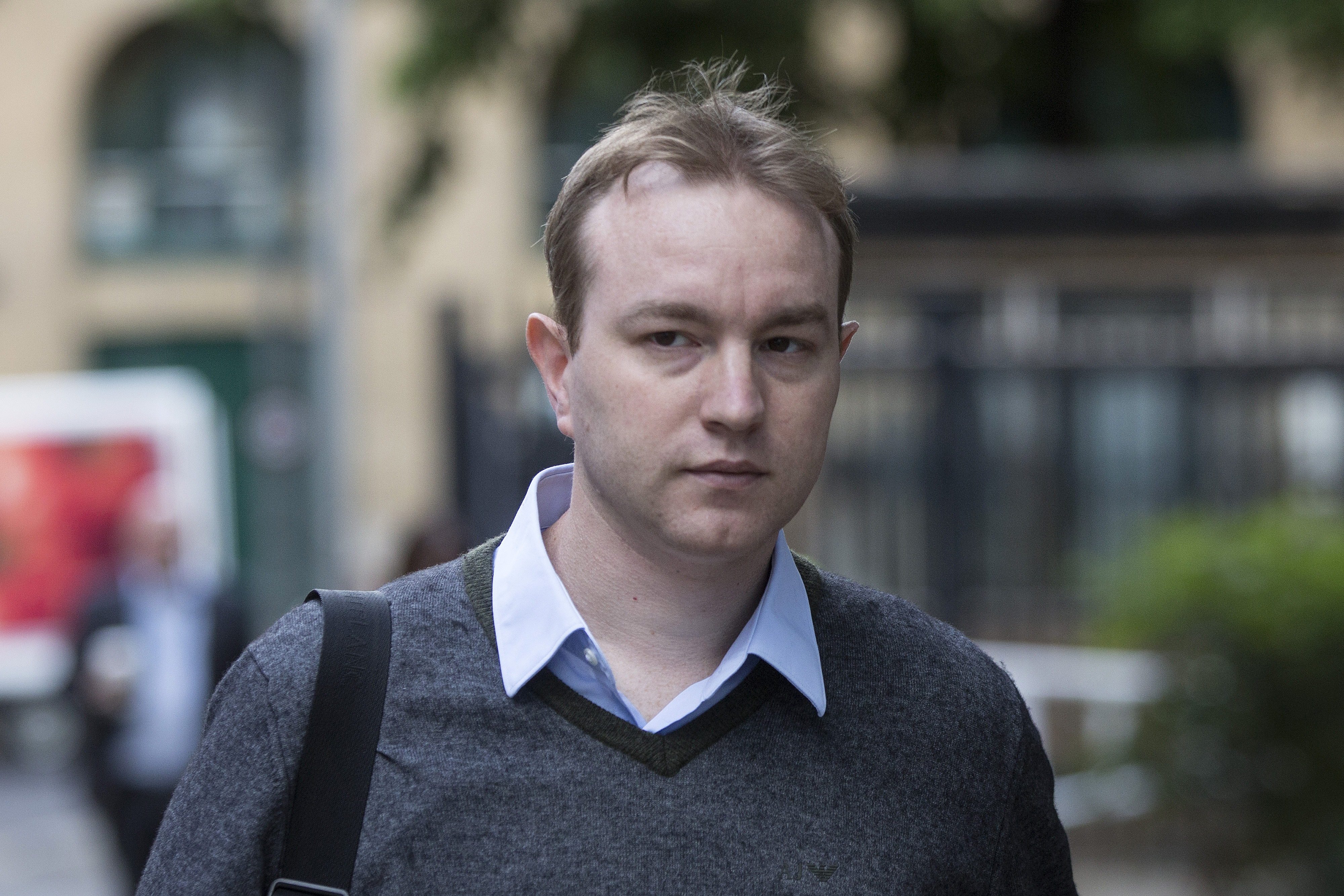 Tom Hayes, a former trader at banks including UBS Group AG and Citigroup Inc., arrives for his trial at Southwark Crown Court in London, on June 3, 2015.
