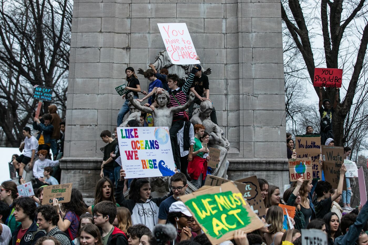 Students Attend The U.S. Youth Climate Strike